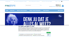 Desktop Screenshot of fysiotape.nl