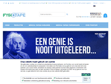 Tablet Screenshot of fysiotape.nl